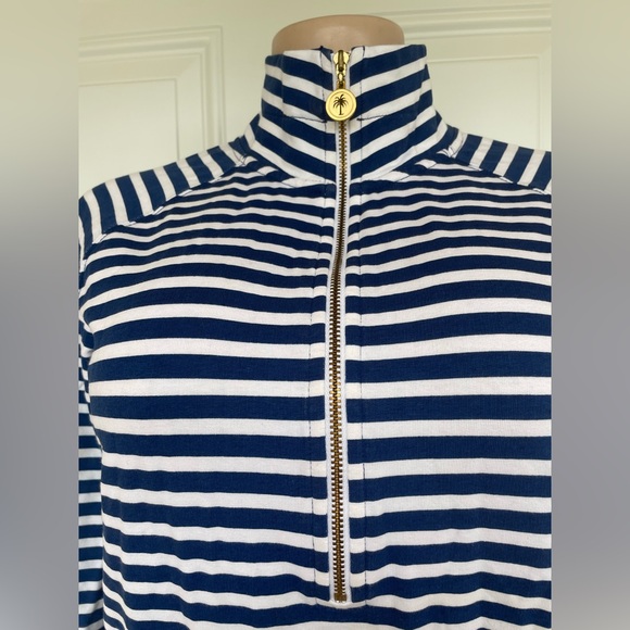 Lilly Pulitzer Blue and Pink Striped Hoodie - Picture 4 of 9